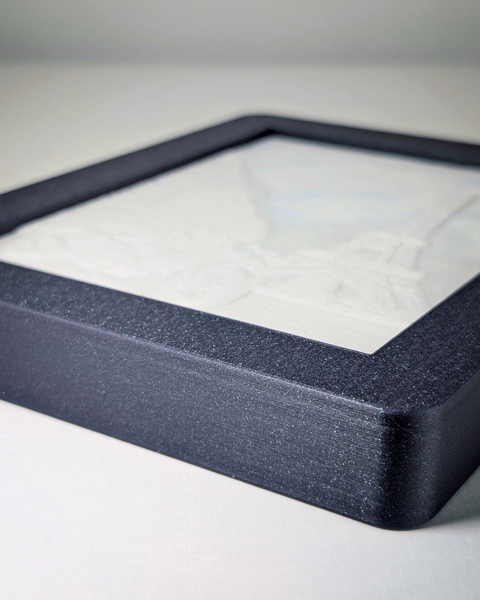 moldura de foto 3D com fundo branco